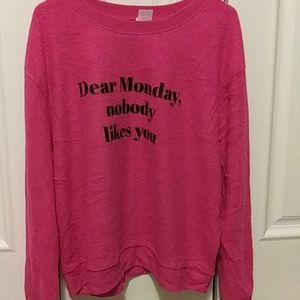 XXXL No Boundaries Pink Fuzzy Sweatshirt